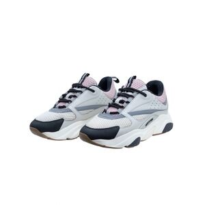 Dior B-22 Chunky Mesh Sneakers – Grey / Pink - Size EU 41 / US 8